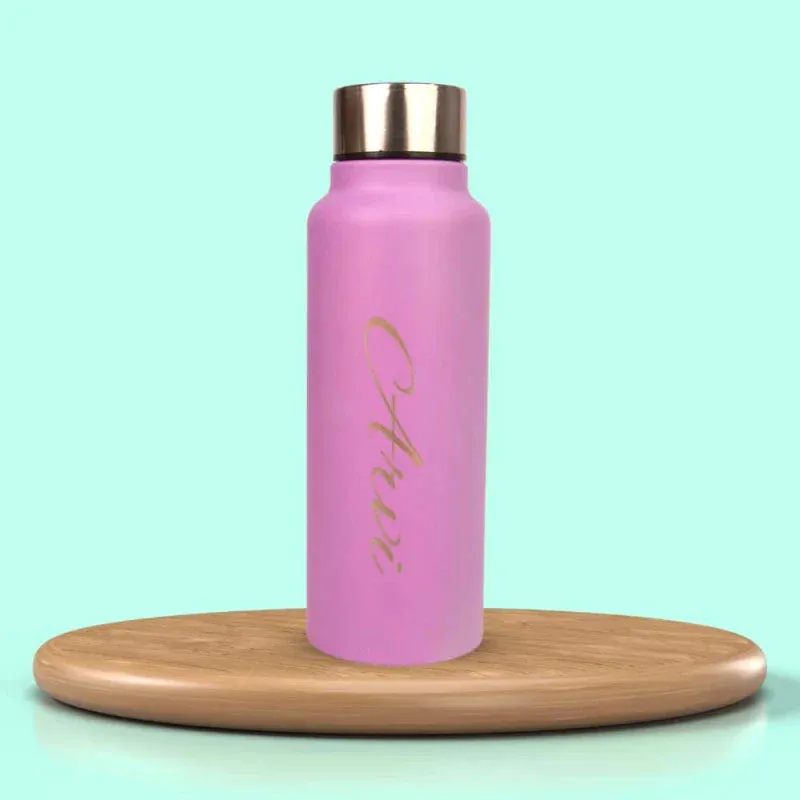 Customized Water Bottle for Unisex - Pink