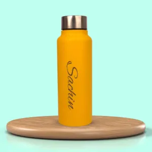 Customized Water Bottle for Unisex - Tan