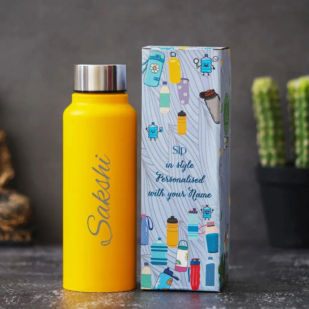 Customized Water Bottle for Unisex - Tan