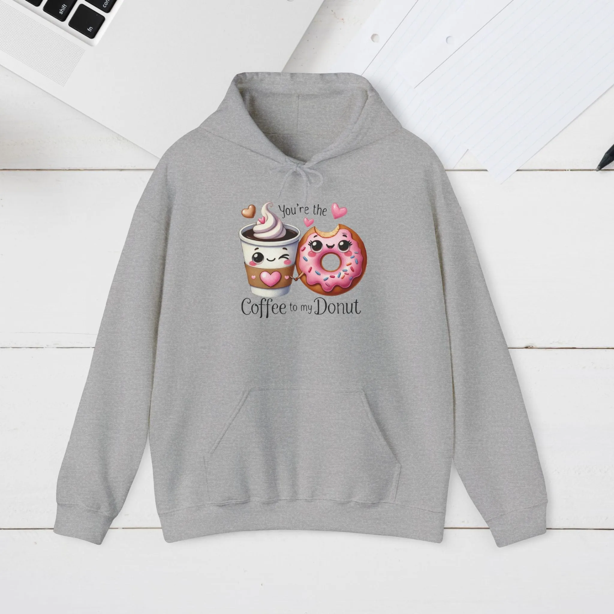 Cute Coffee & Donut Hoodie - You're the Coffee to My Donut Sweatshirt