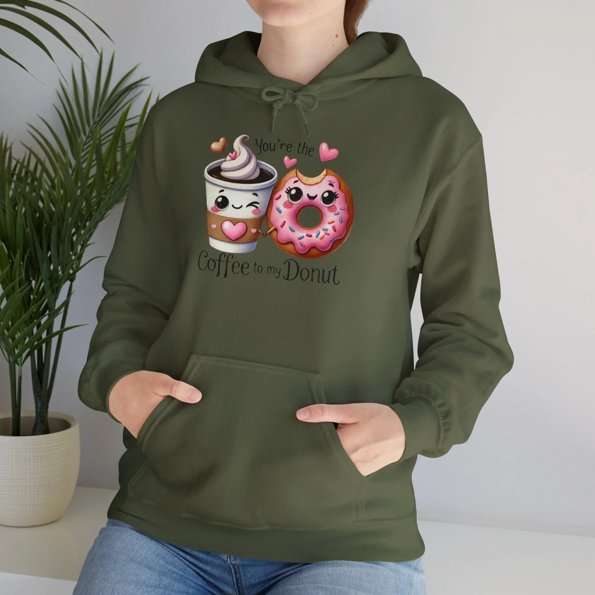 Cute Coffee & Donut Hoodie - You're the Coffee to My Donut Sweatshirt