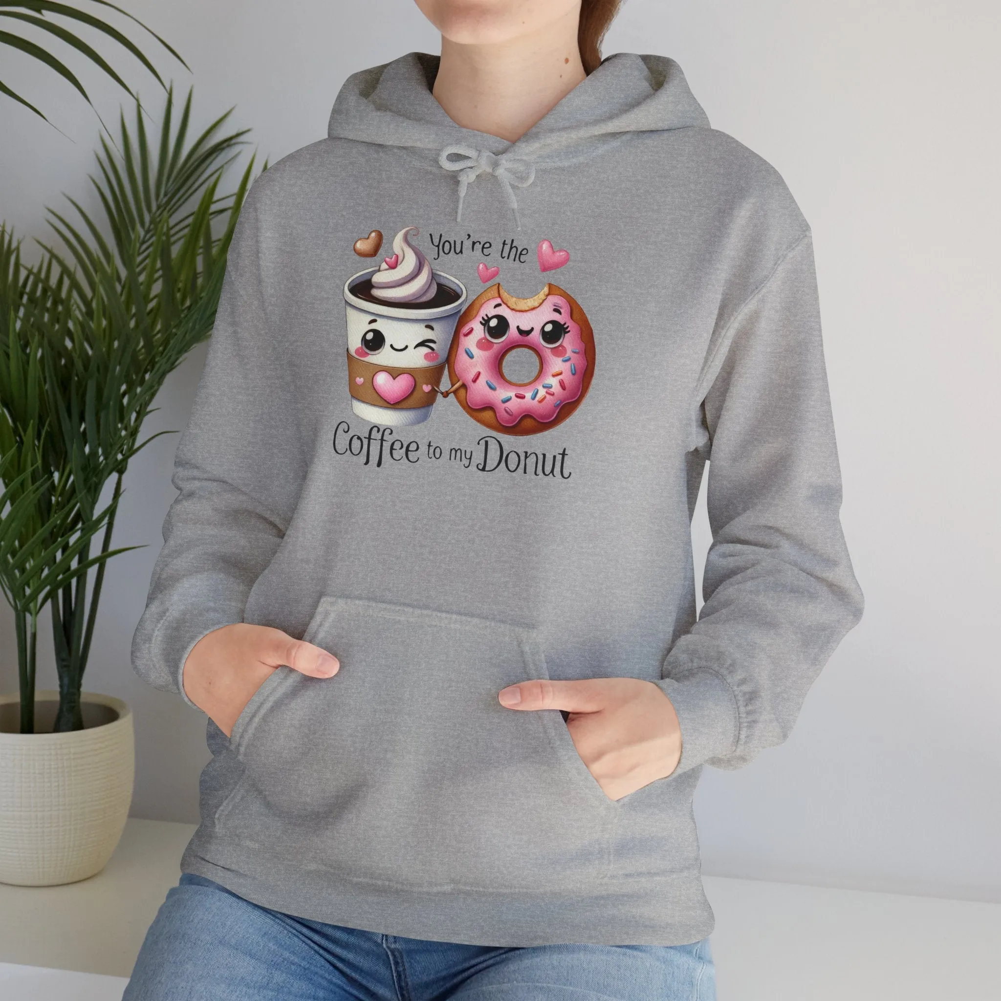 Cute Coffee & Donut Hoodie - You're the Coffee to My Donut Sweatshirt