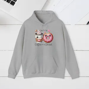 Cute Coffee & Donut Hoodie - You're the Coffee to My Donut Sweatshirt
