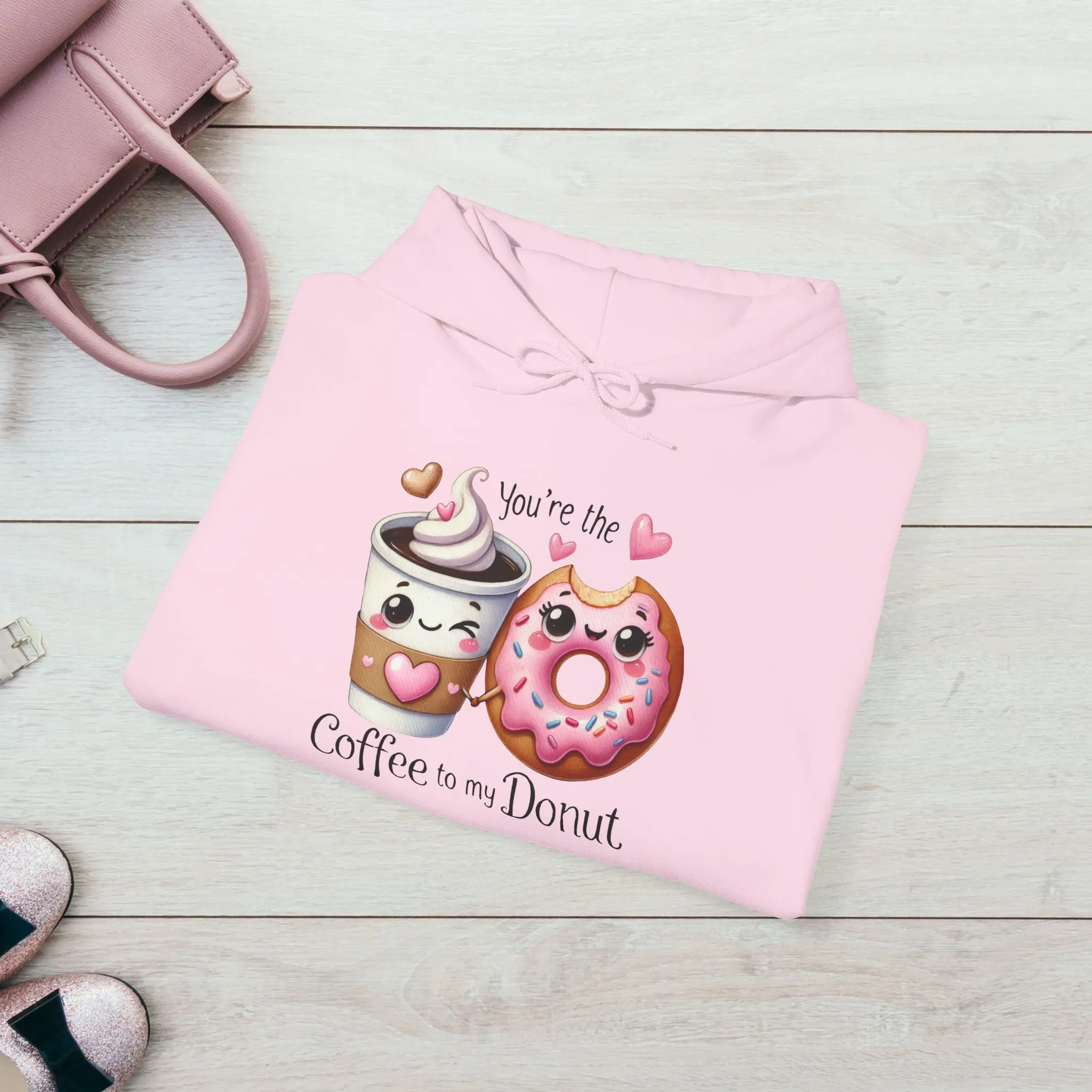 Cute Coffee & Donut Hoodie - You're the Coffee to My Donut Sweatshirt