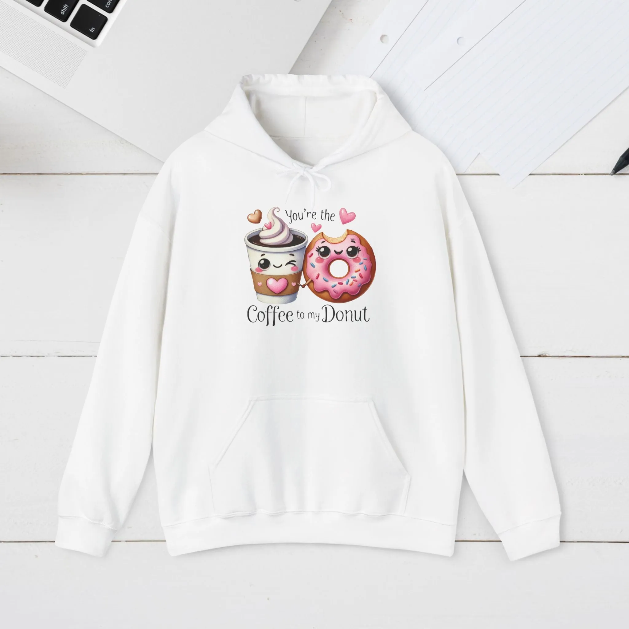 Cute Coffee & Donut Hoodie - You're the Coffee to My Donut Sweatshirt