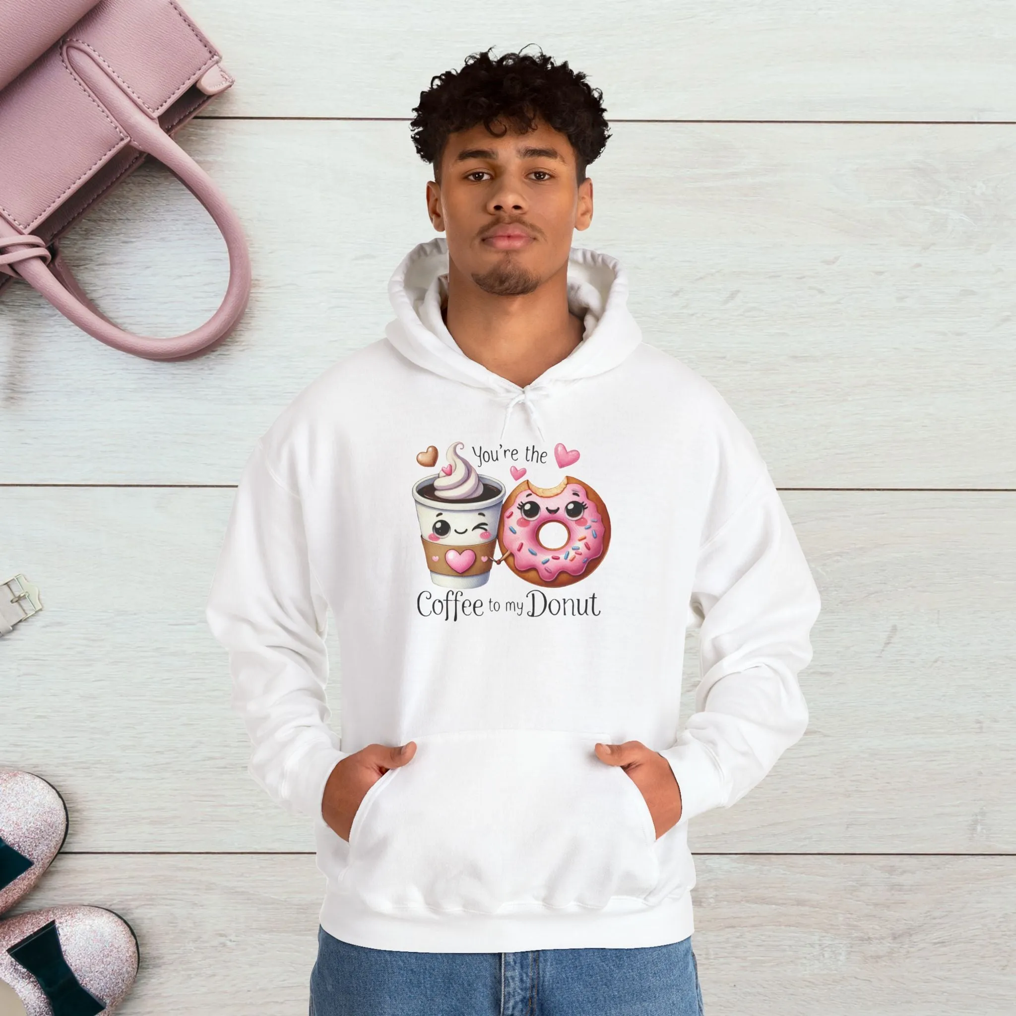 Cute Coffee & Donut Hoodie - You're the Coffee to My Donut Sweatshirt