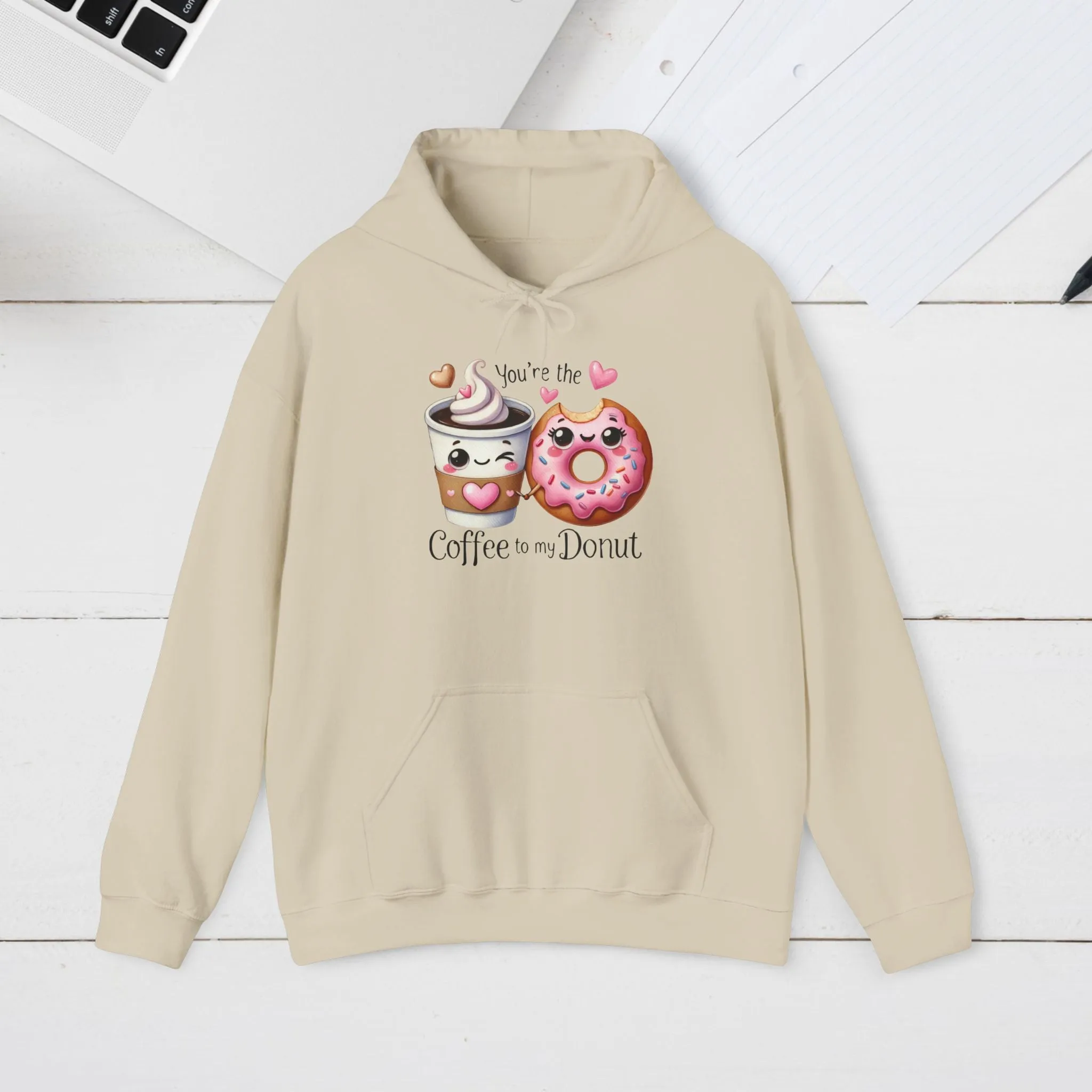 Cute Coffee & Donut Hoodie - You're the Coffee to My Donut Sweatshirt