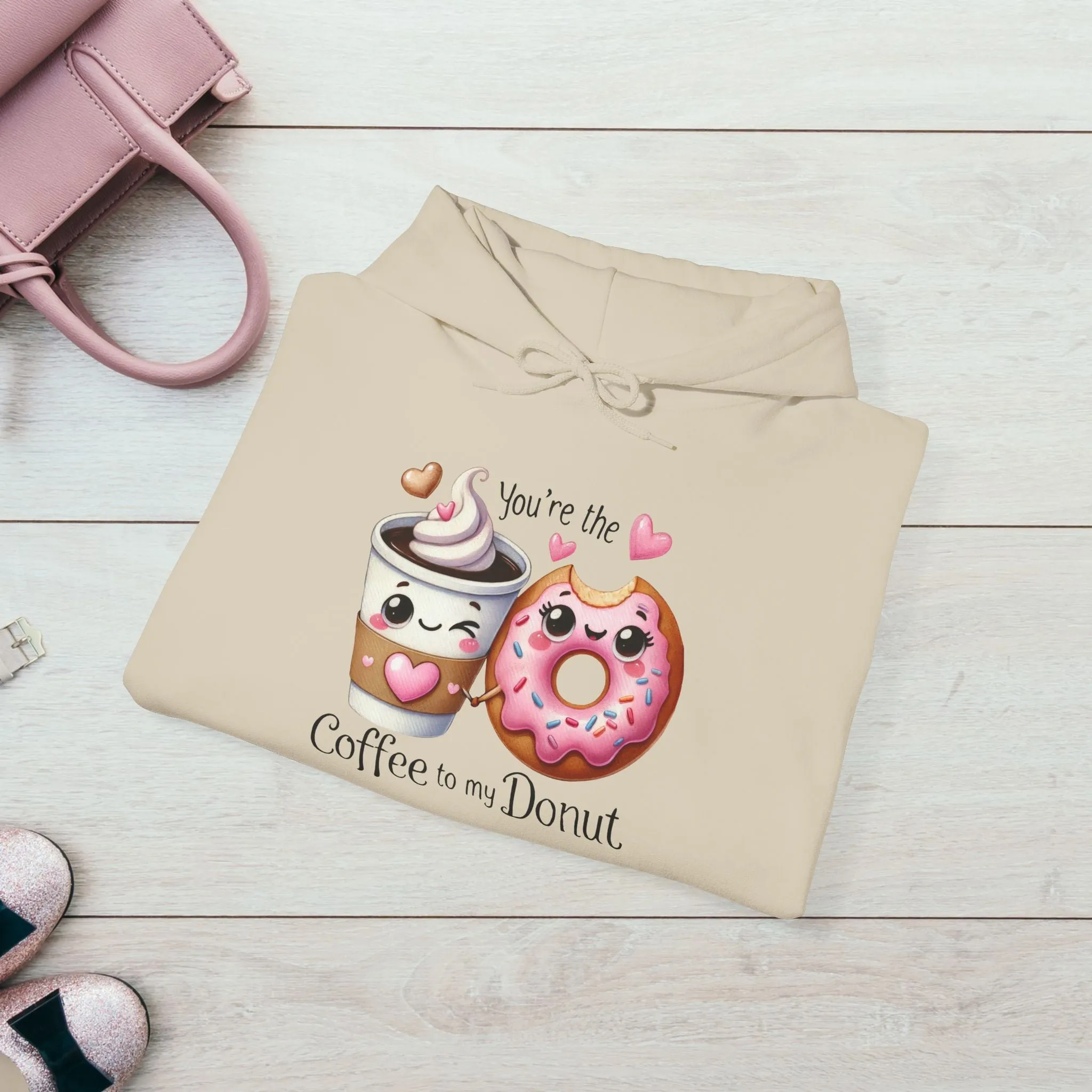 Cute Coffee & Donut Hoodie - You're the Coffee to My Donut Sweatshirt