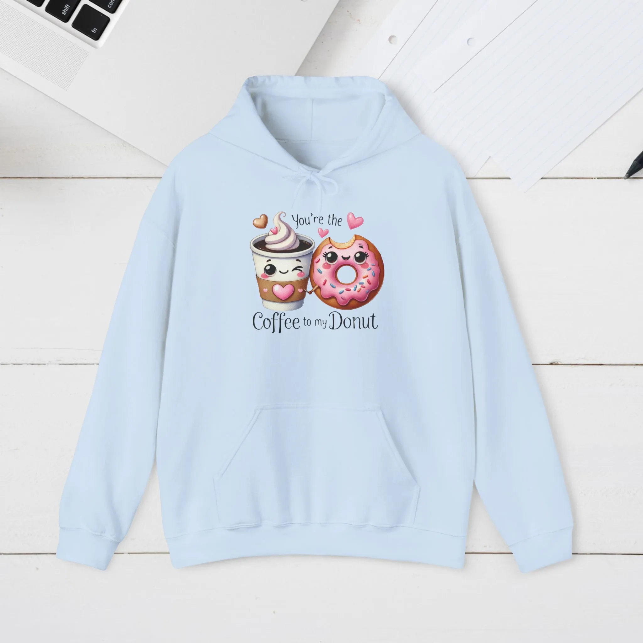 Cute Coffee & Donut Hoodie - You're the Coffee to My Donut Sweatshirt