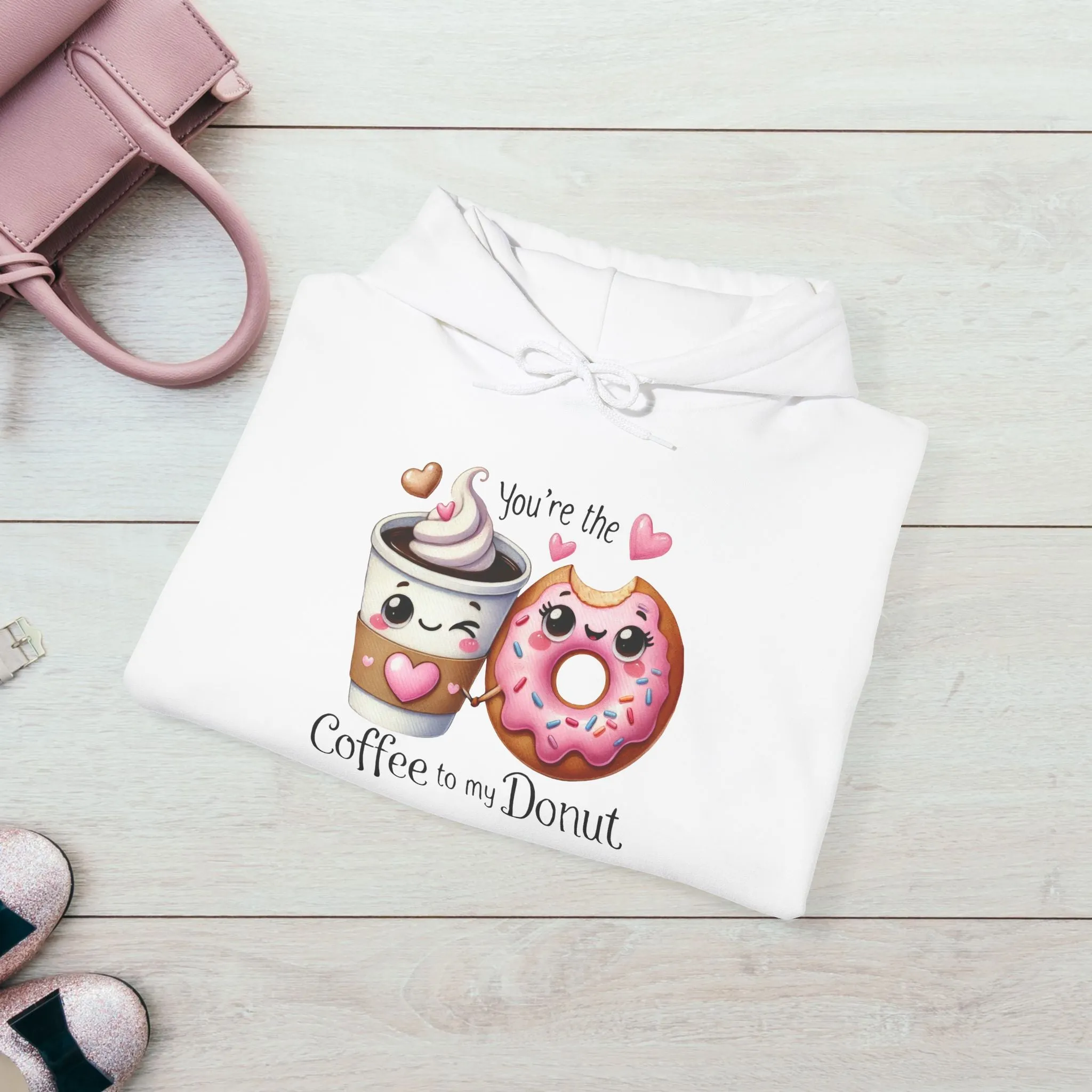 Cute Coffee & Donut Hoodie - You're the Coffee to My Donut Sweatshirt