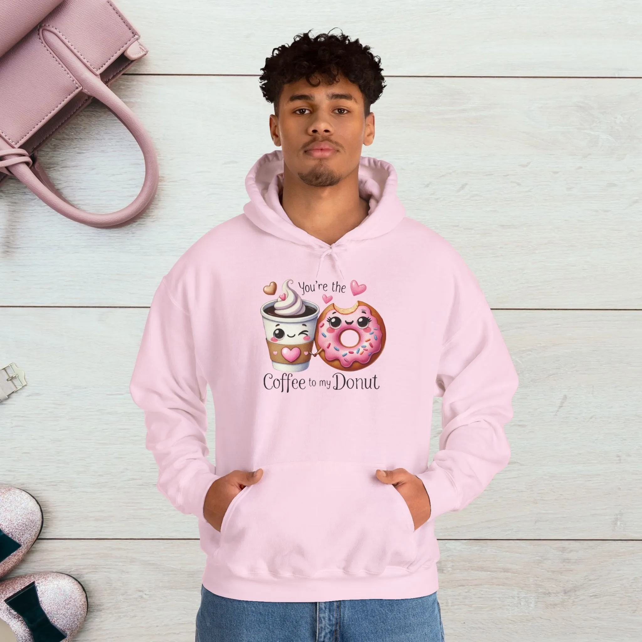 Cute Coffee & Donut Hoodie - You're the Coffee to My Donut Sweatshirt