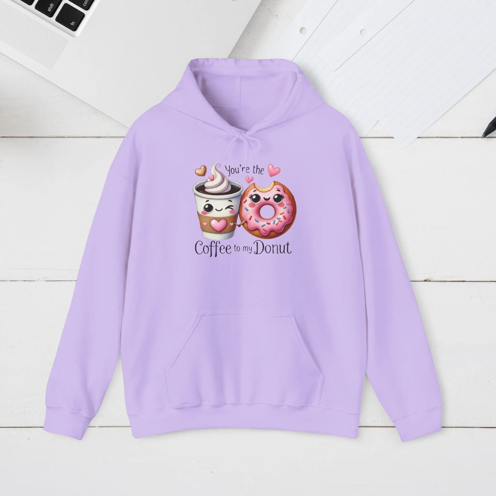 Cute Coffee & Donut Hoodie - You're the Coffee to My Donut Sweatshirt