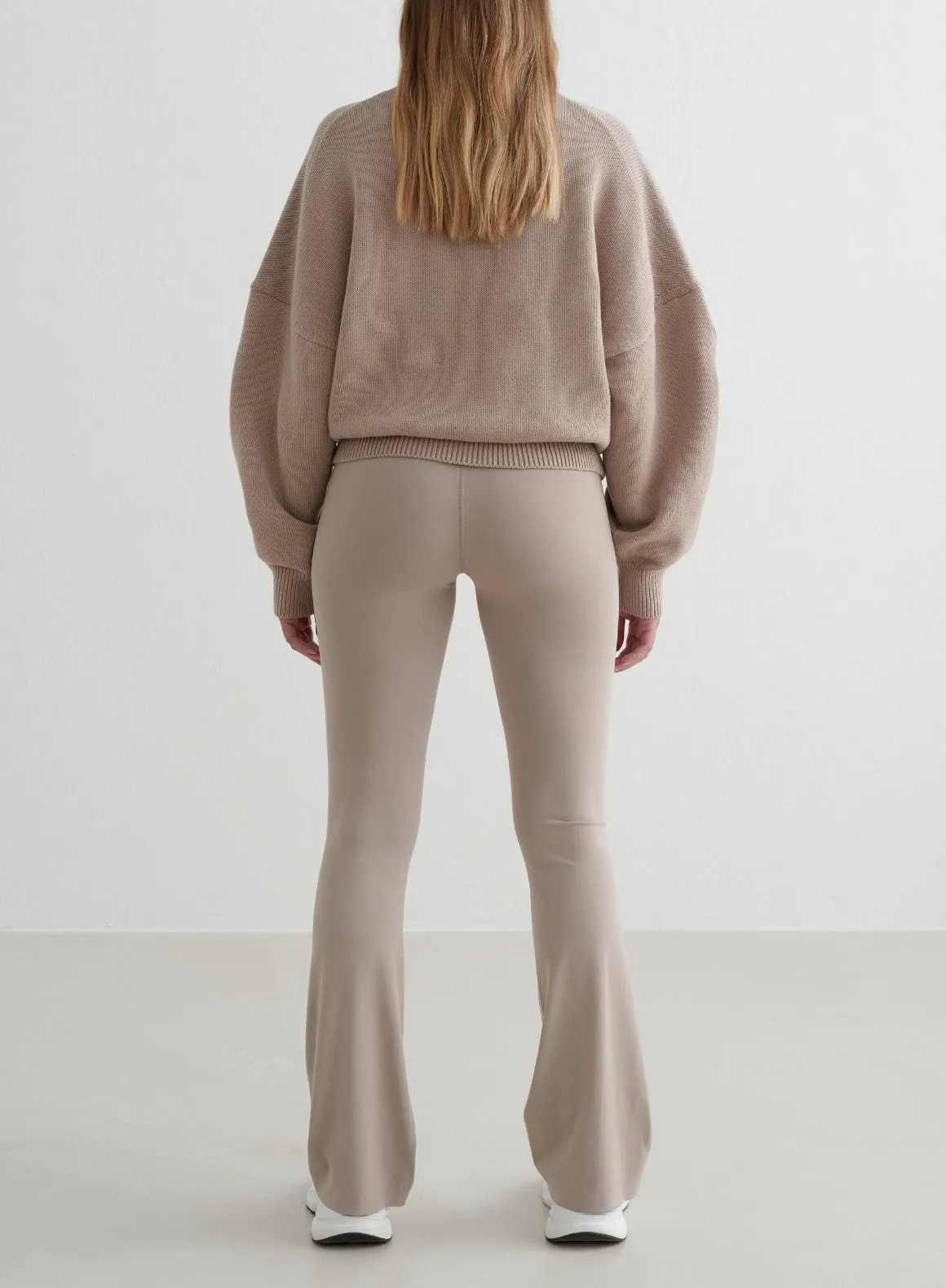 Dark Clay College Knitted Half Zip