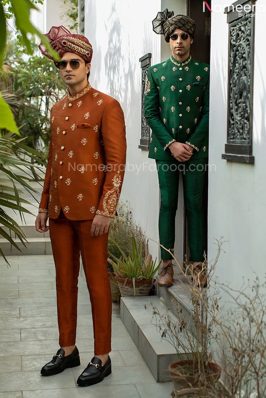 Designer Boys Kurta Waistcoat in Mens Sherwani #GN61