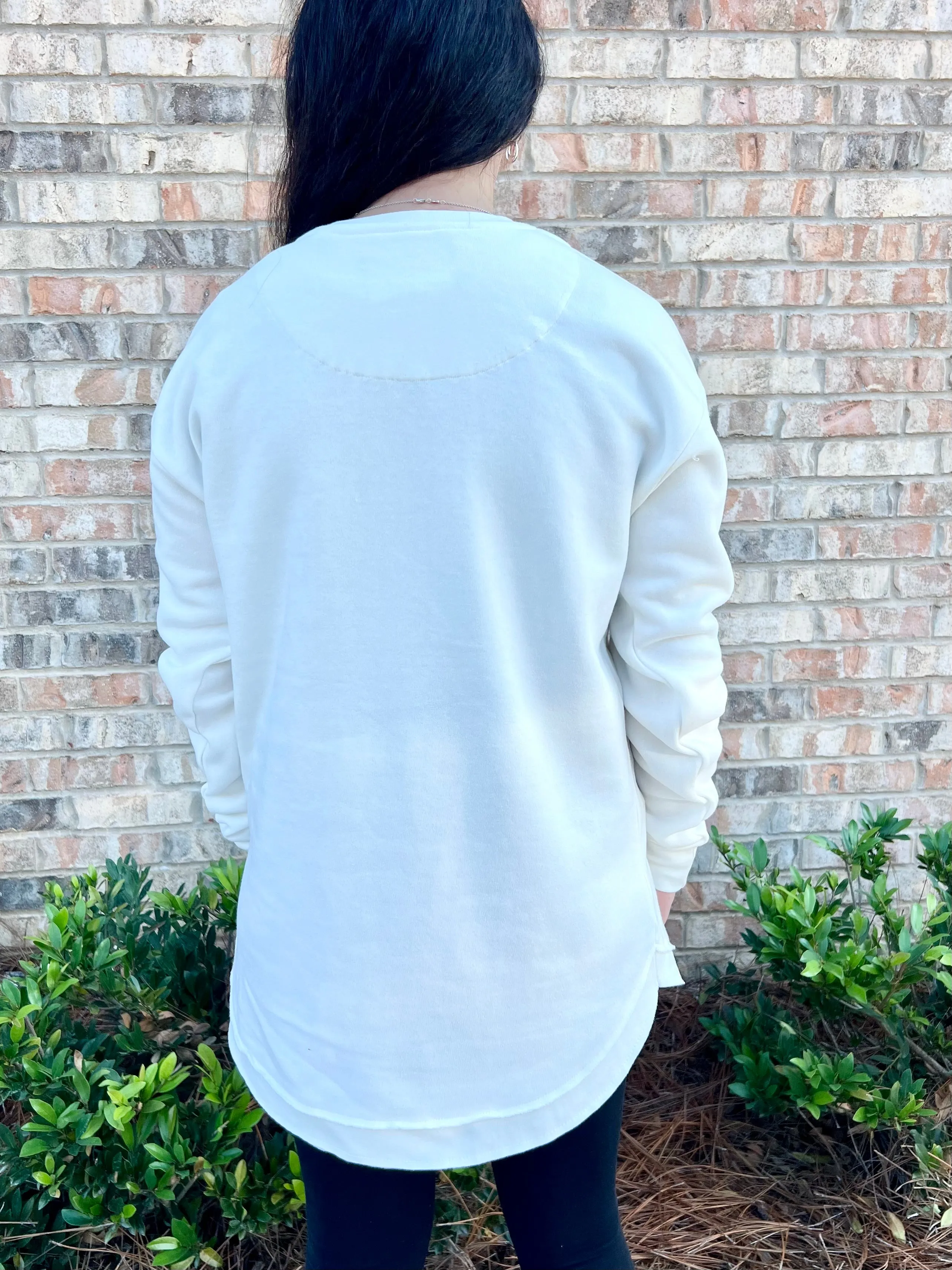 Diamondhead embroidered Ivory top