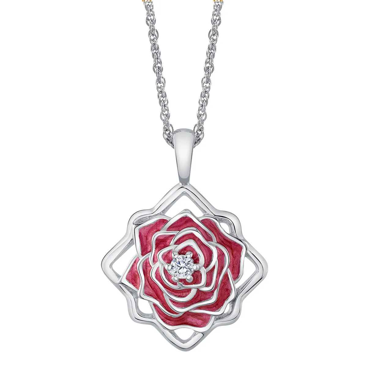 Disney X RockLove BEAUTY AND BEAST Belle Keepsake Necklace