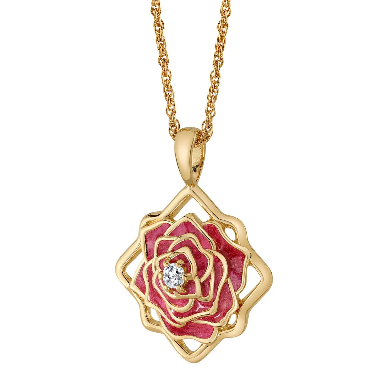 Disney X RockLove BEAUTY AND BEAST Belle Keepsake Necklace