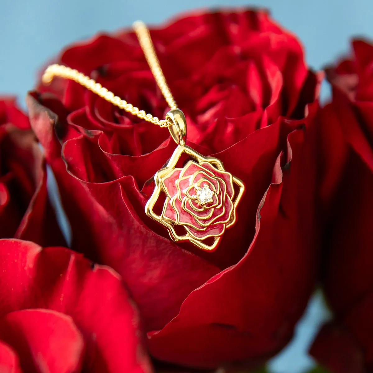 Disney X RockLove BEAUTY AND BEAST Belle Keepsake Necklace