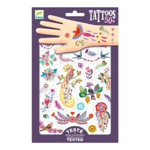 Djeco Bright Birds Tattoos