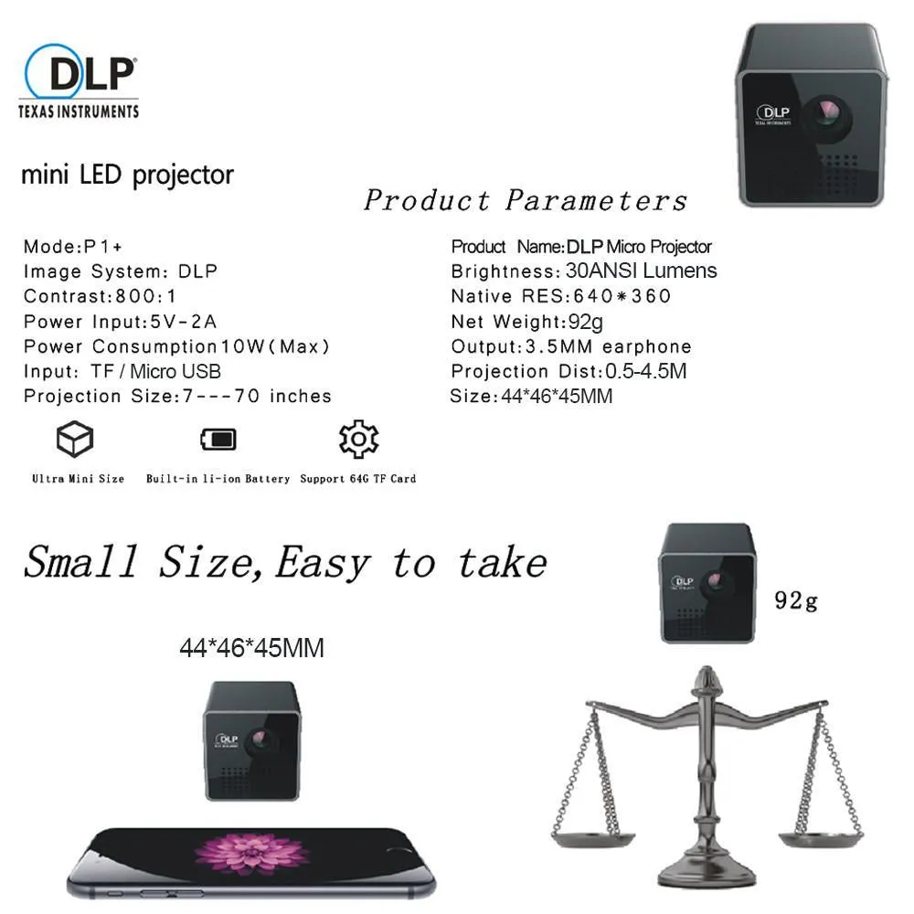 DLP POCKET SMART PROJECTOR   WIFI