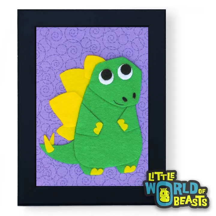 Duncan the Stegosaurus Framed