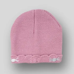 Dusty Baby Pink Knitted Hat - Newborn
