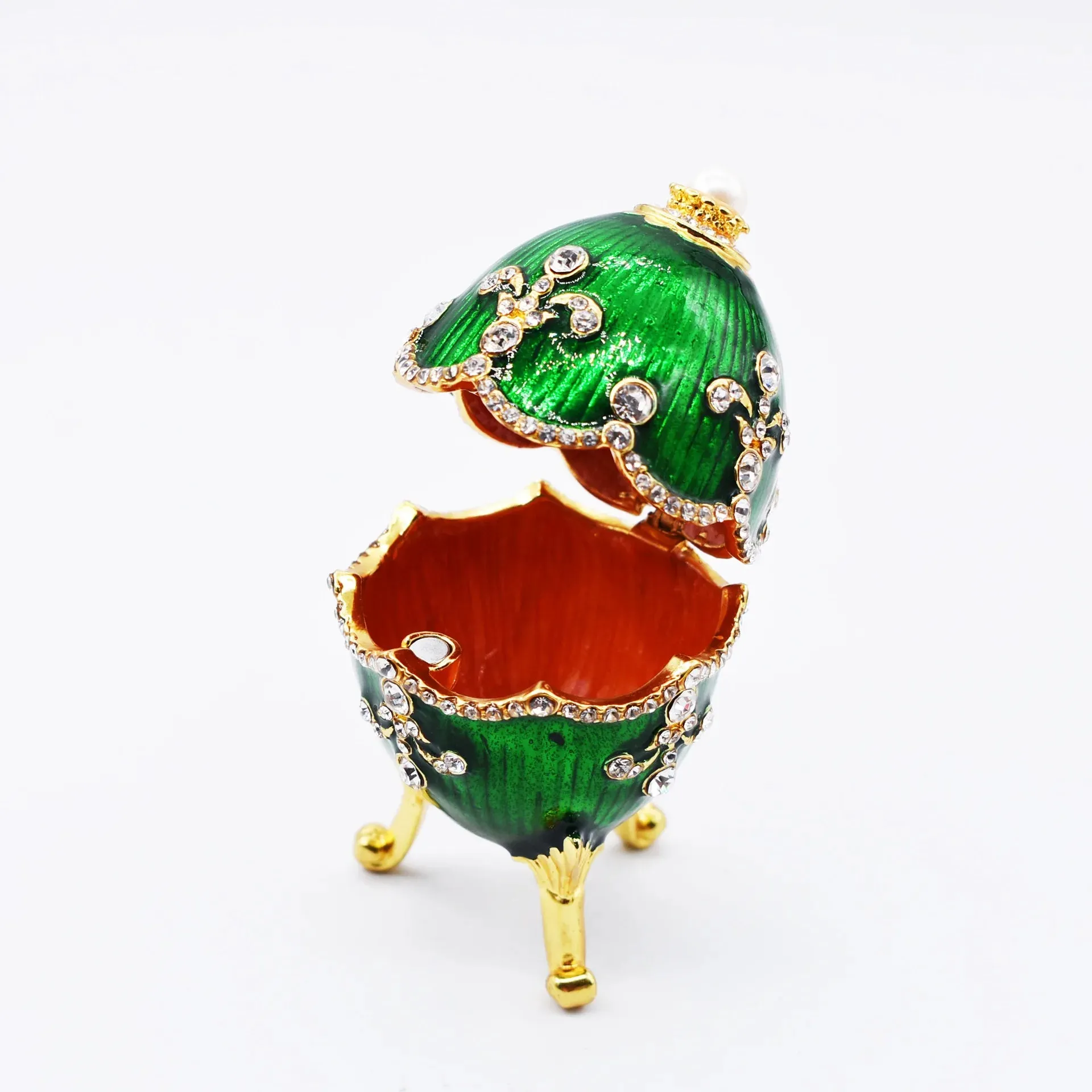 Easter Egg Metal Home Decor Cathilic Enamel Ishtar Church Utensils Christmas Gift Jewely Organizer