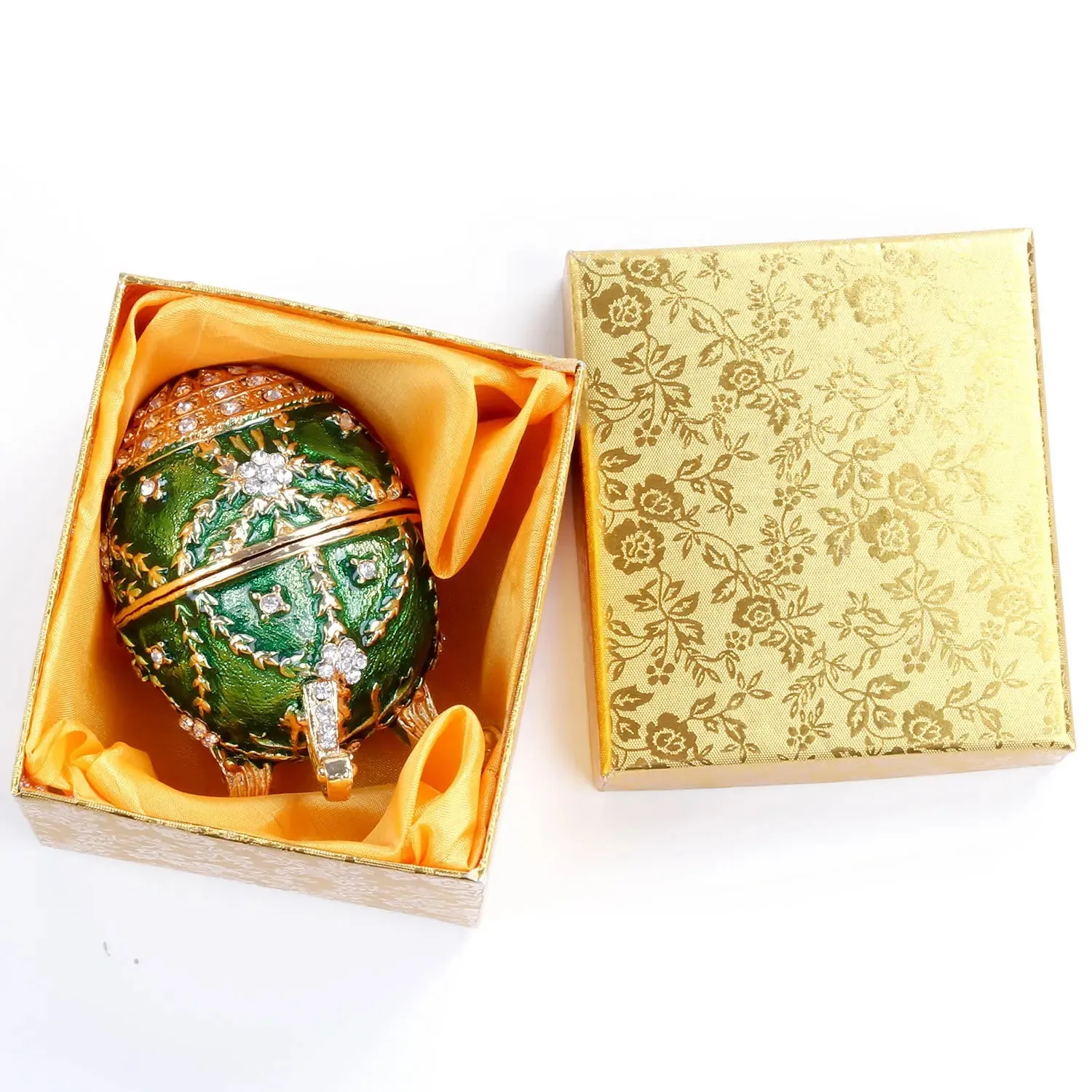 Easter Egg Metal Home Decor Cathilic Enamel Ishtar Church Utensils Christmas Gift Jewely Organizer