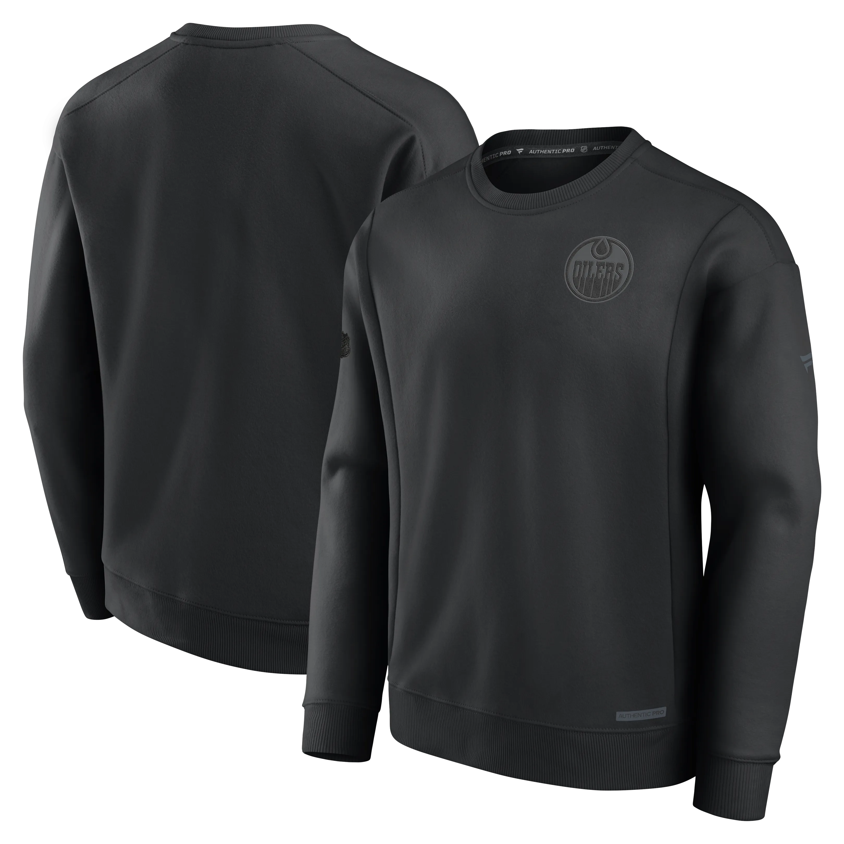 Edmonton Oilers Authentic Pro Road Fleece Pullover Sweatshirt