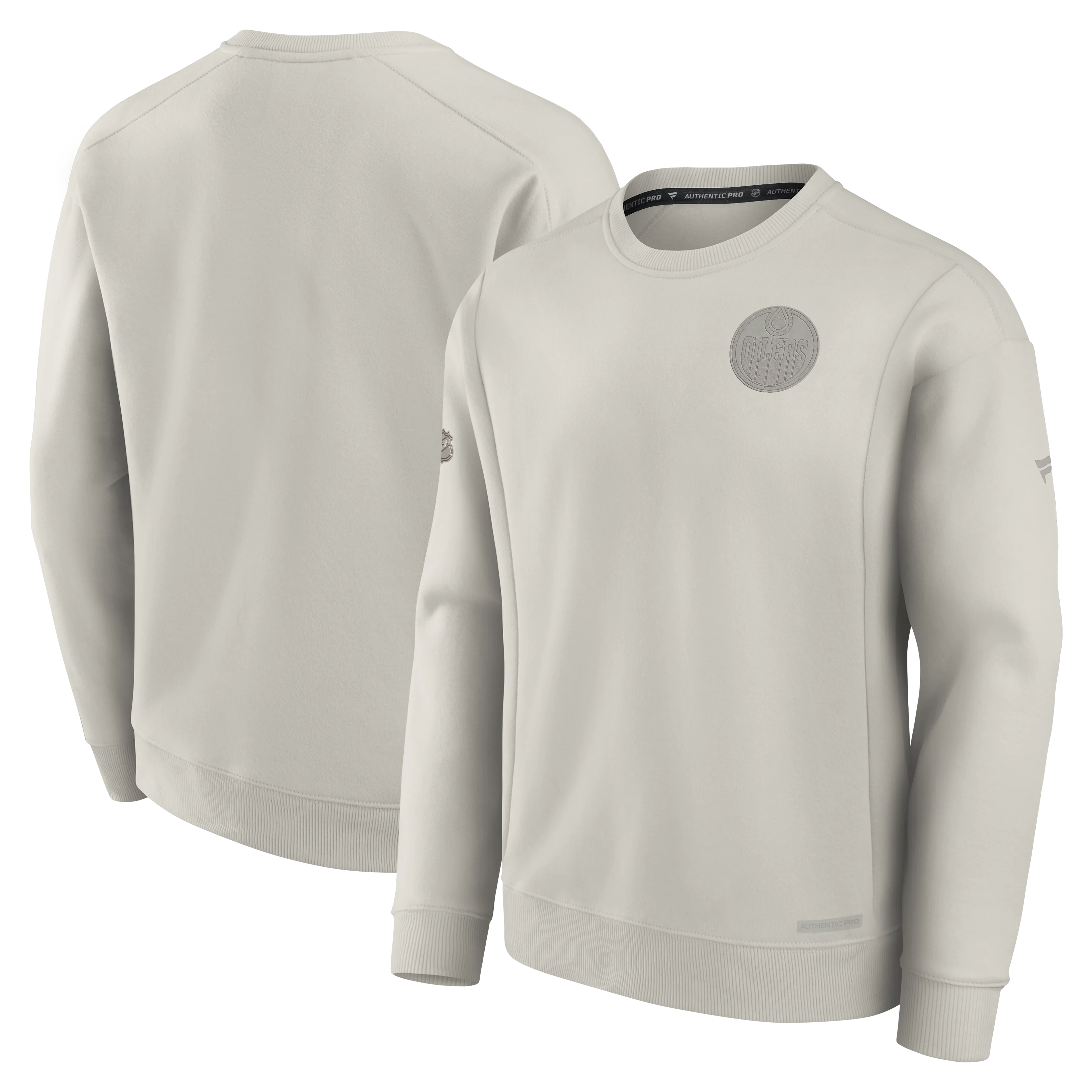 Edmonton Oilers Authentic Pro Road Fleece Pullover Sweatshirt