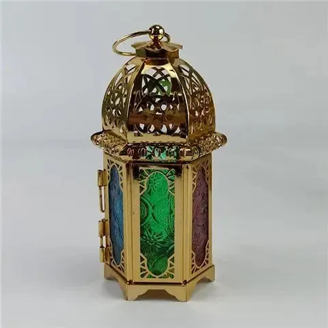 EID Decor Home Decoration Ramadan Lanterns Metal Candle Holder Moroccan Style Religious Holiday Gift
