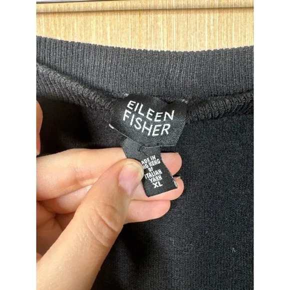 Eileen Fisher wool blend midi pencil skirt