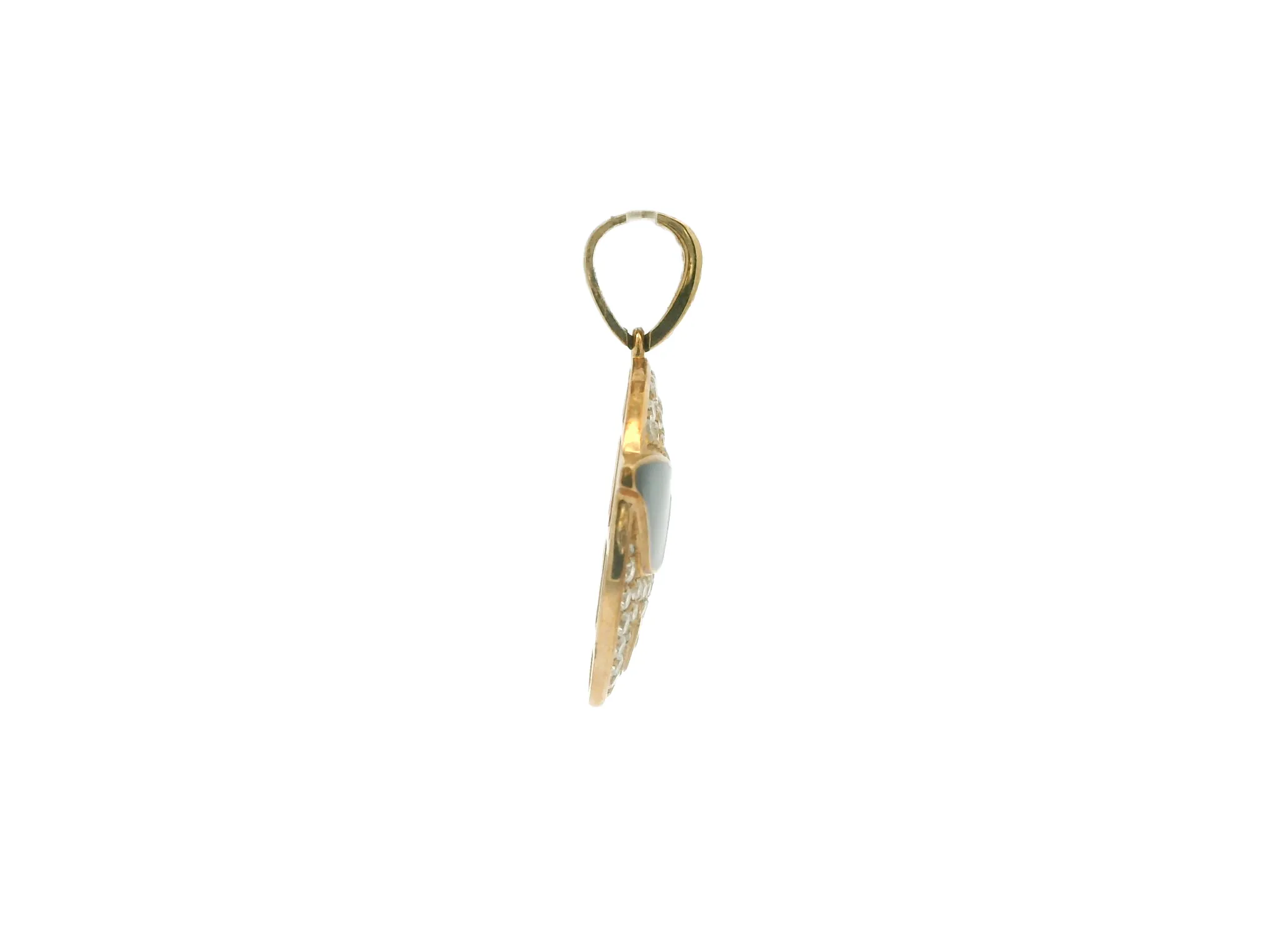 Emoji Pendant with Diamonds