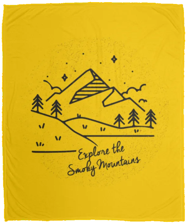 Explore the Smoky Mountains - Plush Fleece Blanket