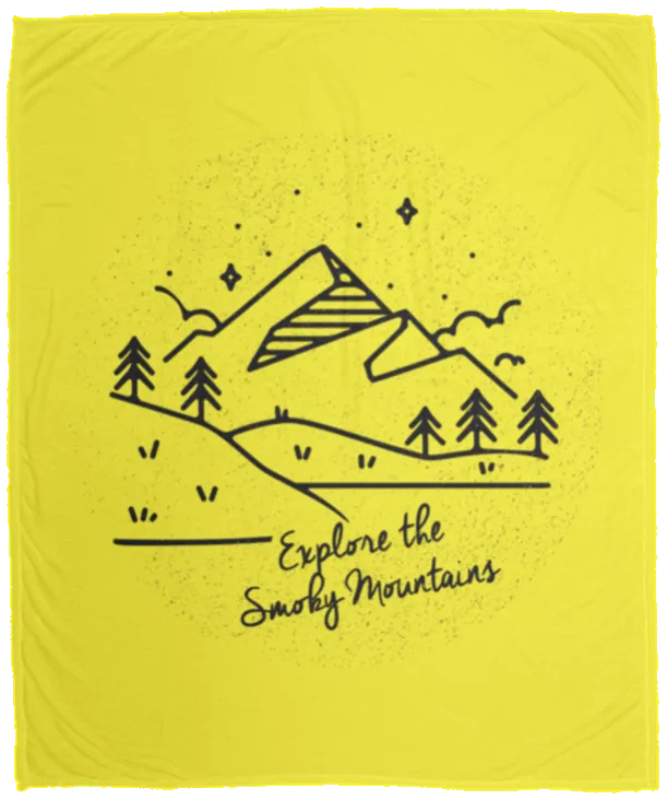 Explore the Smoky Mountains - Plush Fleece Blanket