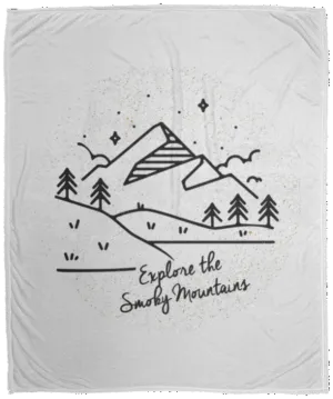 Explore the Smoky Mountains - Plush Fleece Blanket