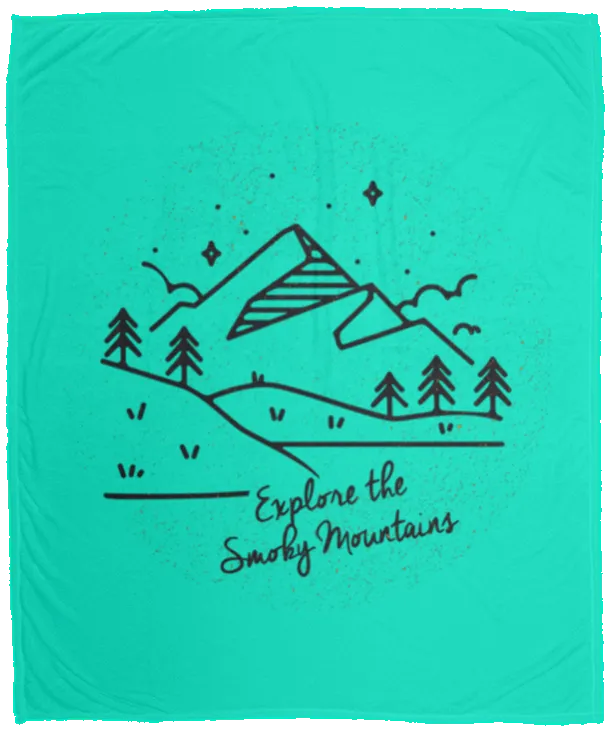 Explore the Smoky Mountains - Plush Fleece Blanket
