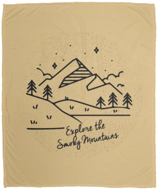 Explore the Smoky Mountains - Plush Fleece Blanket