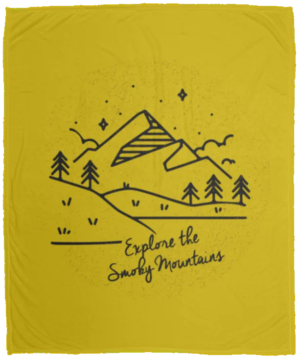 Explore the Smoky Mountains - Plush Fleece Blanket