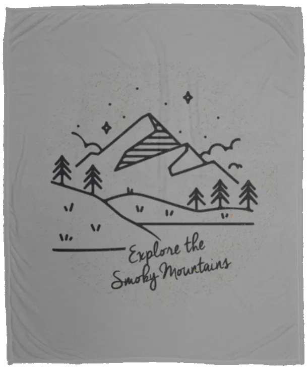 Explore the Smoky Mountains - Plush Fleece Blanket