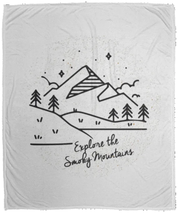 Explore the Smoky Mountains - Plush Fleece Blanket