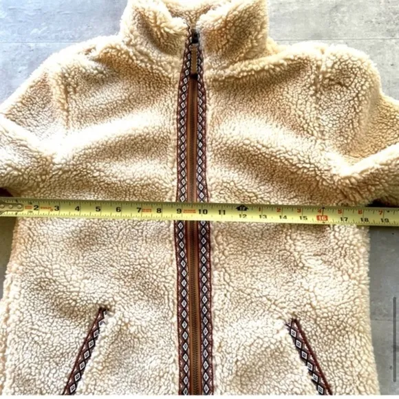 Faherty Ashbury Sherpa Pile Fleece Jacket, Size Small