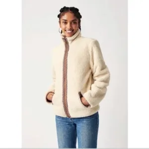 Faherty Ashbury Sherpa Pile Fleece Jacket, Size Small