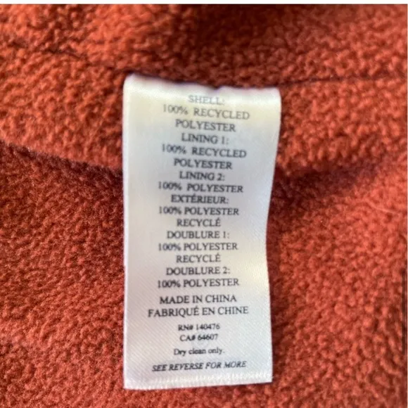 Faherty Ashbury Sherpa Pile Fleece Jacket, Size Small