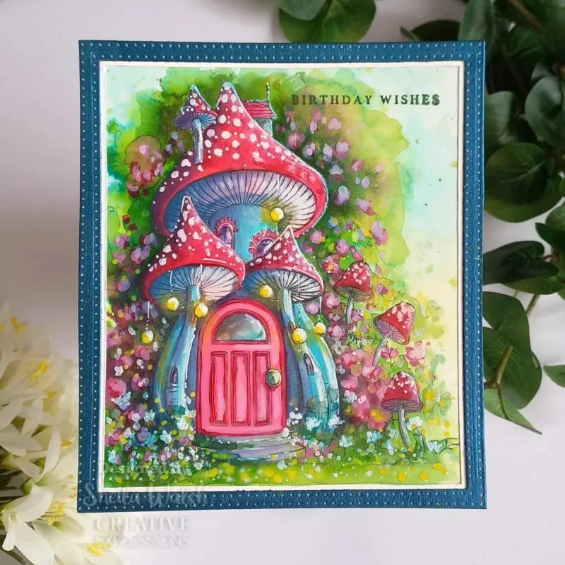Fairy magic 6x8 Clear Stamp Pink Ink PI212