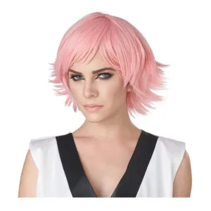 Feathered Cosplay Wig Pastel Rose