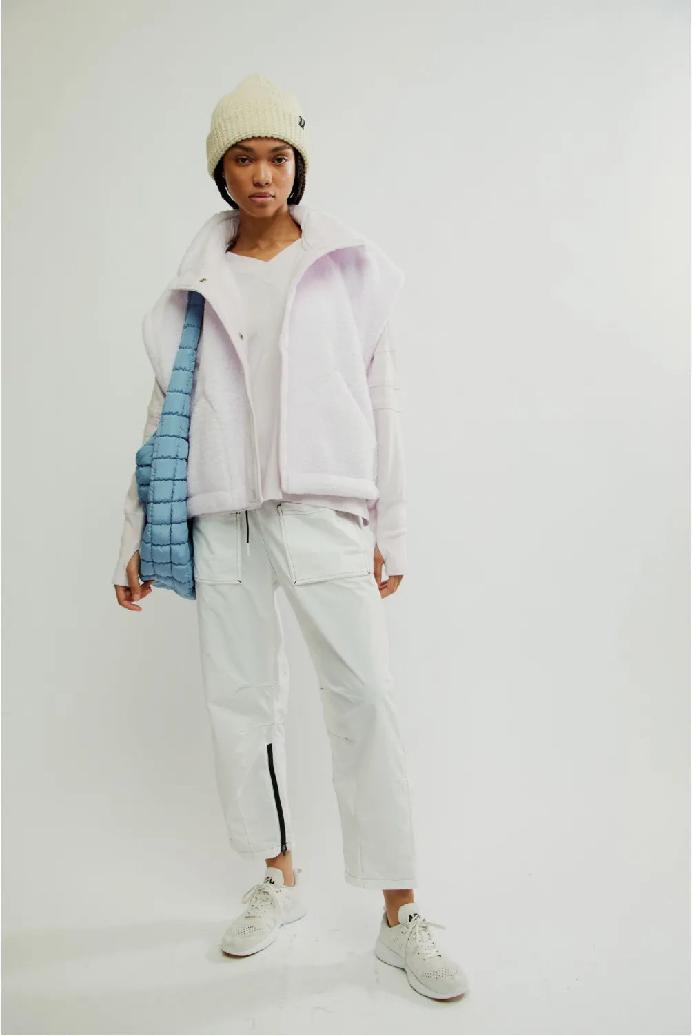 FP MOVEMENT - SCOUT IT OUT FLEECE VEST - ROSE WASH
