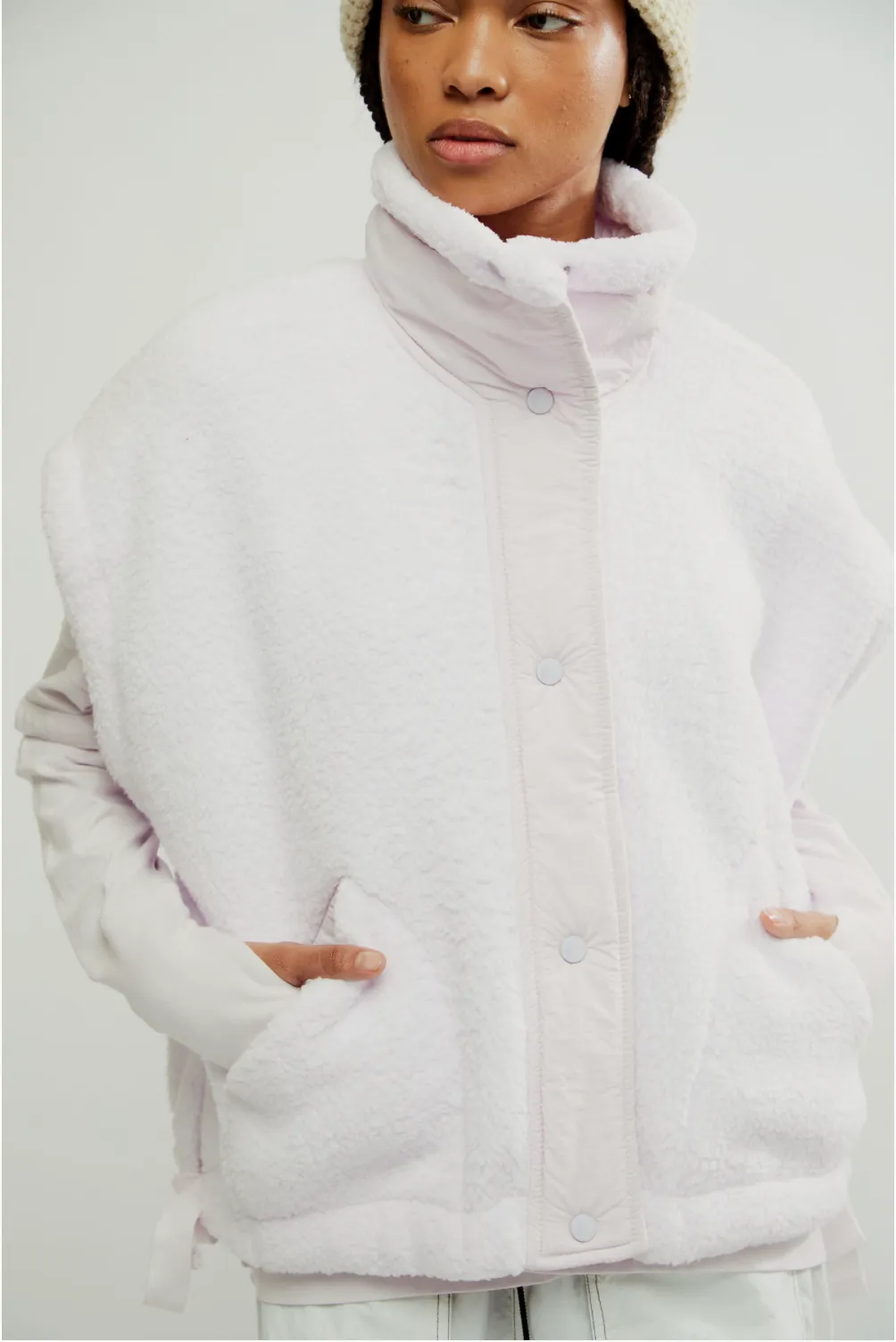 FP MOVEMENT - SCOUT IT OUT FLEECE VEST - ROSE WASH