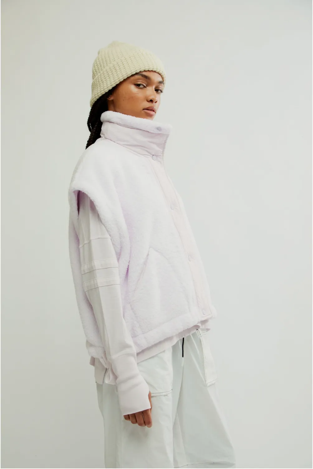 FP MOVEMENT - SCOUT IT OUT FLEECE VEST - ROSE WASH