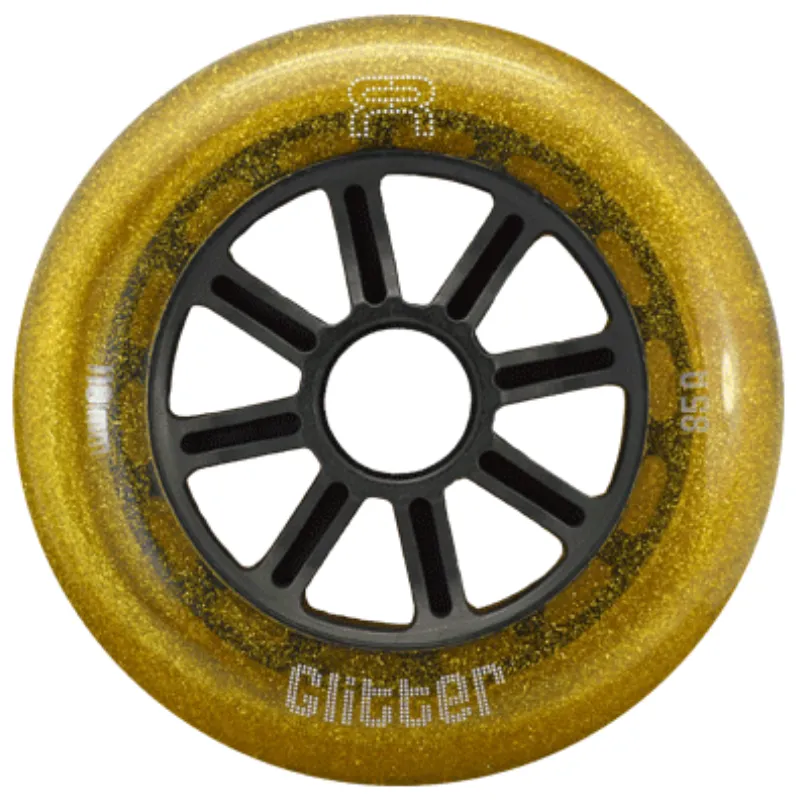 FR Glitter Inline Wheels 110mm 85a Each